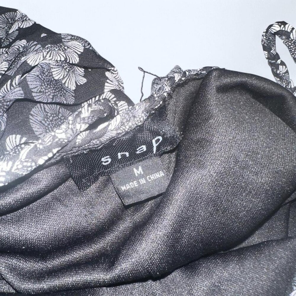 Snap Floral Ruffle Mini Dress - Picture 3 of 4